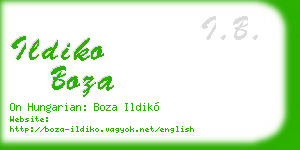 ildiko boza business card