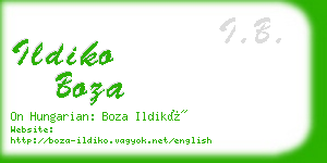 ildiko boza business card